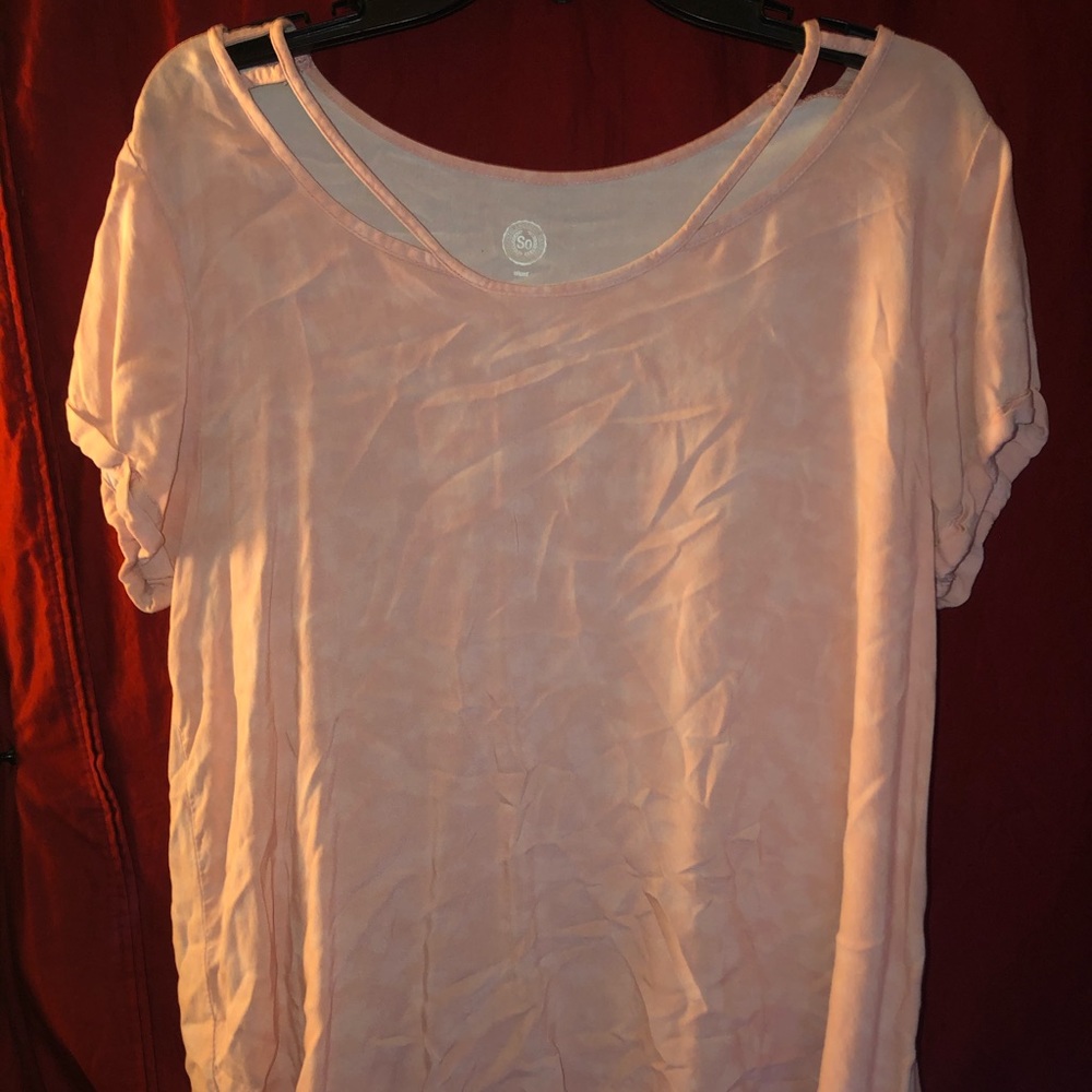 Pink relaxed fit blouse